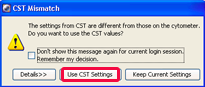 CST Mismatchウインドウ