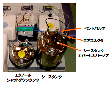 シース、エタノールシャットダウンタンク溶液の補充(画像と文章のみ